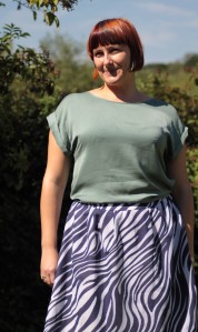 Pleated skirt Mel garden cropped
